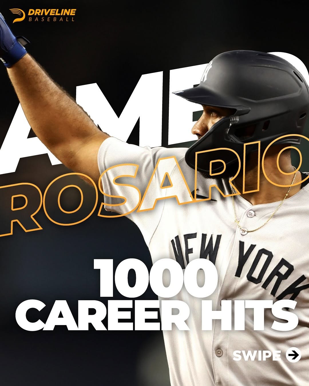 Amed Rosario 1000 career hits graphic