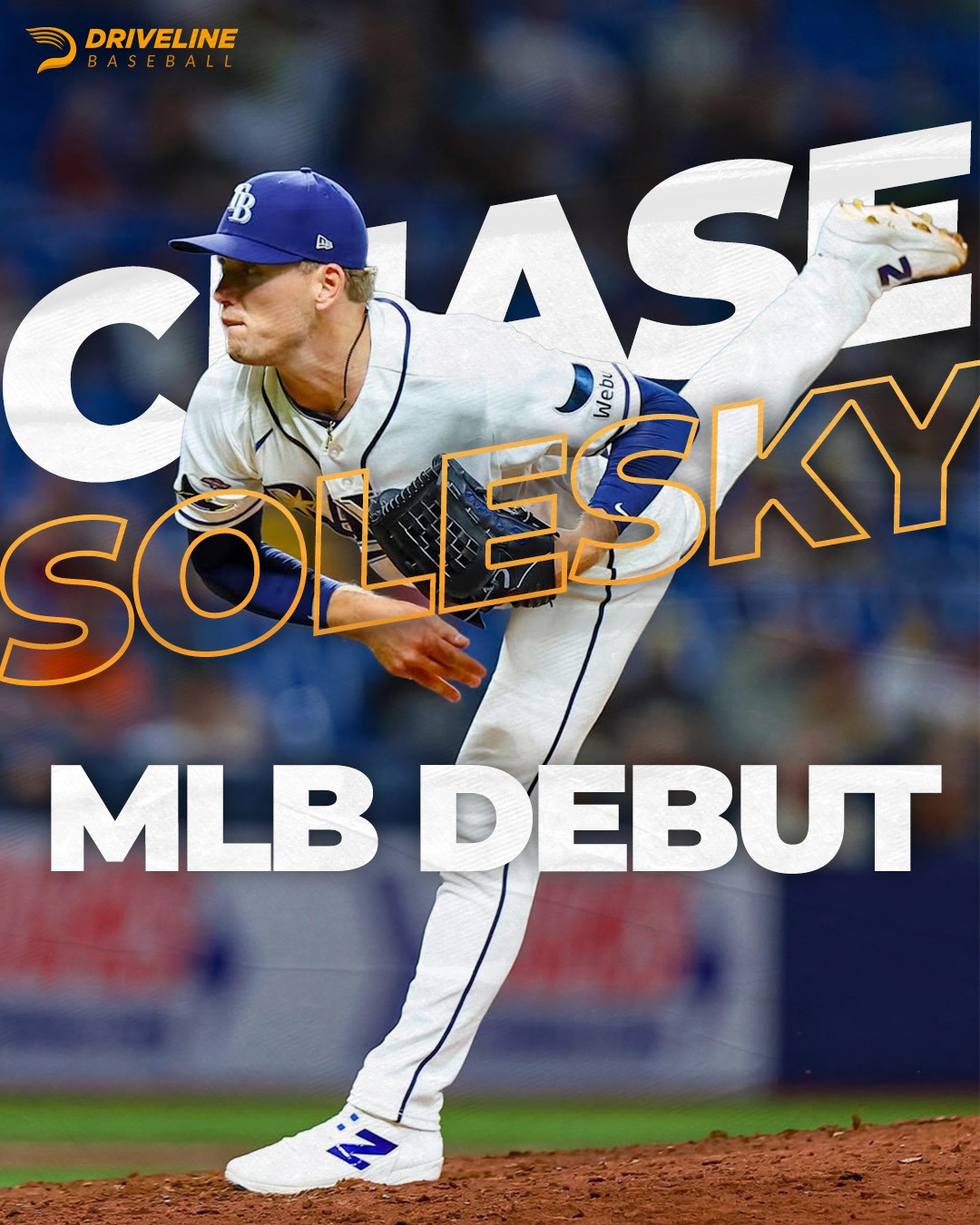 Chase Solesky MLB debut graphic